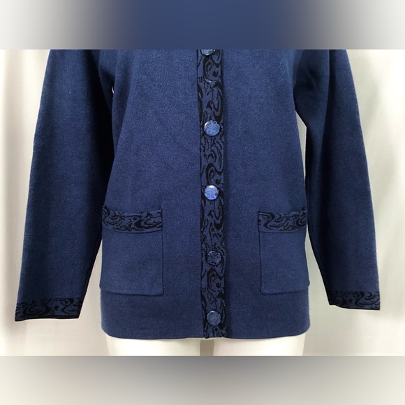 Castle of Ireland-wool cardigan-size 12 - Picture 4 of 8